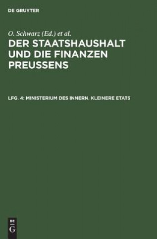 Book Ministerium des Innern. Kleinere Etats O. Schwarz