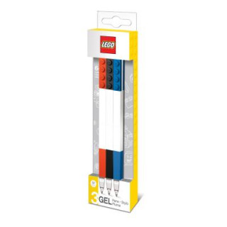 Papierenský tovar Lego 3 Pack Gel Pens; Red, Black, Blue Santoki