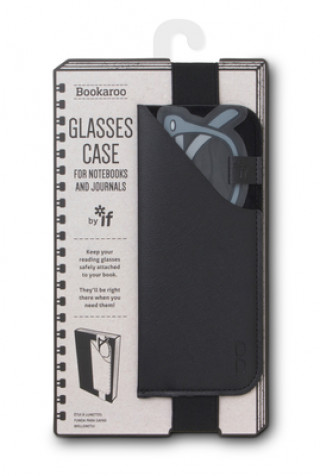 Papierenský tovar Bookaroo Glasses Case - Black 