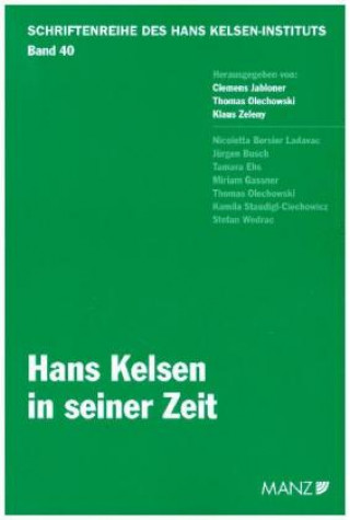 Carte Hans Kelsen in seiner Zeit Clemens Jabloner