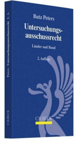 Knjiga Untersuchungsausschussrecht Butz Peters