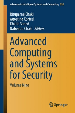 Boek Advanced Computing and Systems for Security Rituparna Chaki