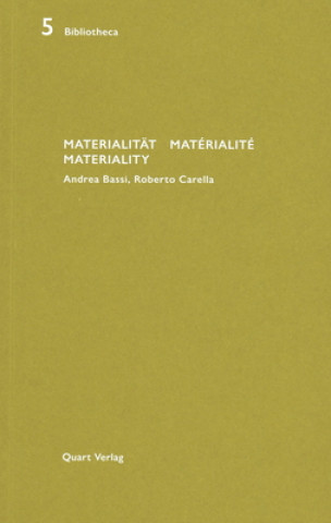 Книга Materialitat/Materialite/Materiality Heinz Wirz