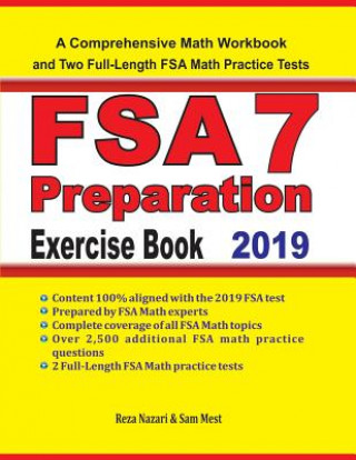 Könyv FSA 7 Math Preparation Exercise Book Reza Nazari