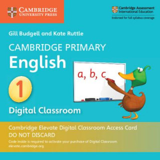 Carte Cambridge Primary English Stage 1 Cambridge Elevate Digital Classroom Access Card (1 Year) Gill Budgell