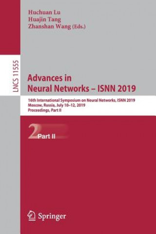 Kniha Advances in Neural Networks - ISNN 2019 Huchuan Lu