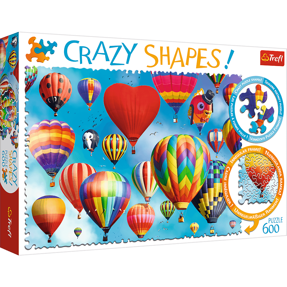 Hra/Hračka Puzzle Crazy shapes Kolorowe balony 600 