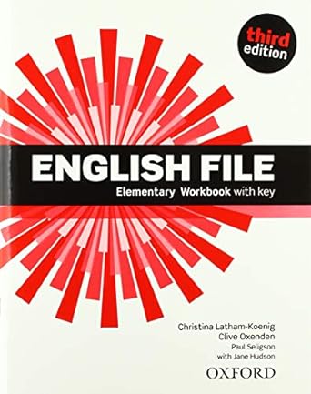 Book English File Elementary Workbook with key Third Edition Latham-Koenig Christina; Oxenden Clive