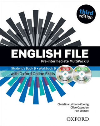 Könyv English File: Pre-Intermediate: Student's Book/Workbook MultiPack B with Oxford Online Skills Latham-Koenig Christina; Oxenden Clive