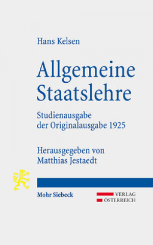 Kniha Allgemeine Staatslehre Hans Kelsen