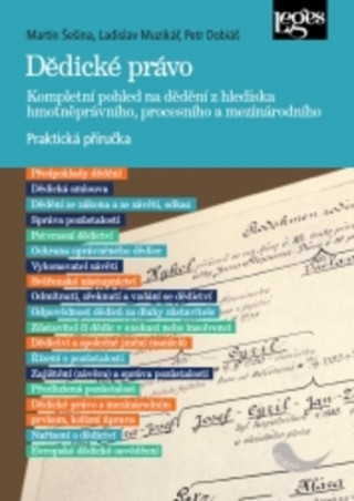 Könyv Dědické právo Martin Šešina
