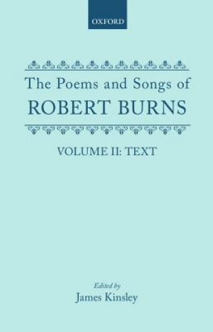 Carte POEMS SONGS ROBERT BURNS VOL2TEXT C KINSLEY