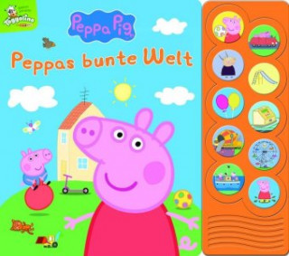 Carte Peppa Pig - Peppas bunte Welt - Interaktives Pappbilderbuch mit 10 lustigen Geräuschen Phoenix International Publications Germany GmbH