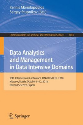 Книга Data Analytics and Management in Data Intensive Domains Yannis Manolopoulos
