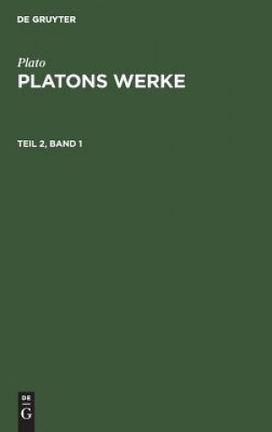 Knjiga Platons Werke Friedrich Plato Schleiermacher