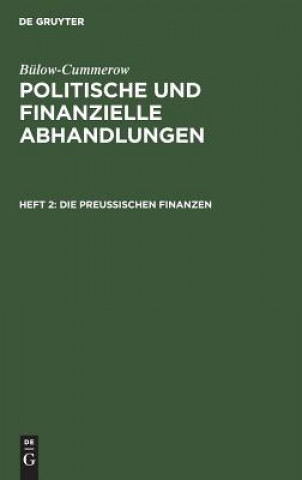 Kniha preussischen Finanzen Ernst Gottfried Georg Bulow-Cummerow