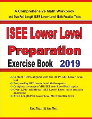 Kniha ISEE Lower Level Math Preparation Exercise Book Reza Nazari