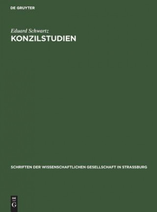 Kniha Konzilstudien Eduard Schwartz