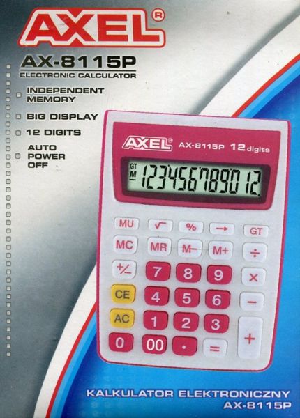 Papierenský tovar Kalkulator Axel AX-8115P 