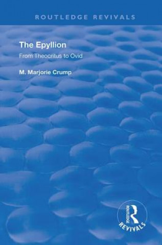 Knjiga Epyllion M. Marjorie Crump