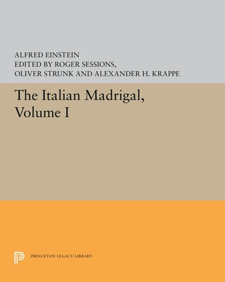 Kniha Italian Madrigal Alfred Einstein