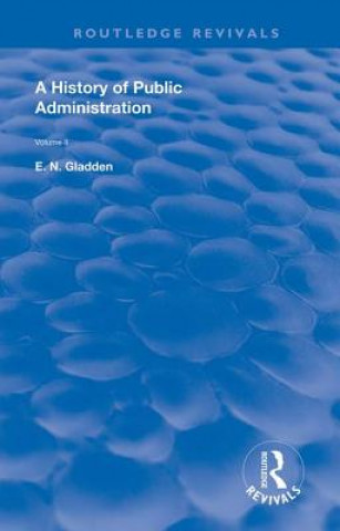 Kniha History of Public Administration E.N. Gladden