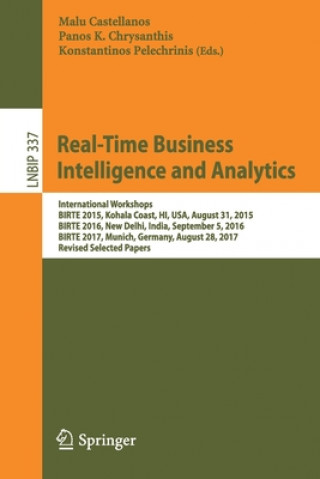 Kniha Real-Time Business Intelligence and Analytics Malu Castellanos