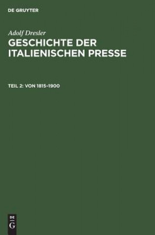 Libro Von 1815-1900 Dresler Adolf Dresler