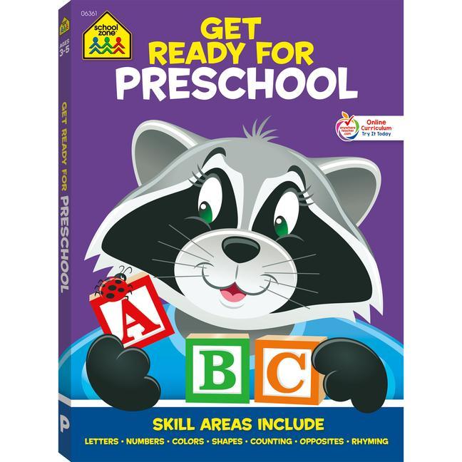 Kniha School Zone Get Ready for Preschool Workbook School Zone