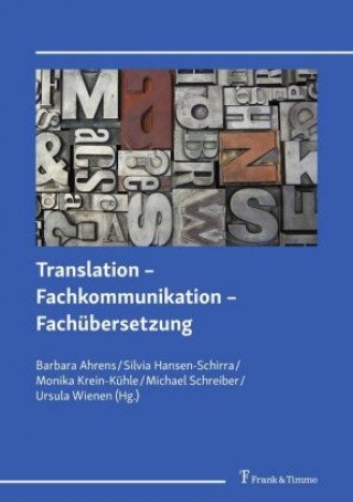 Kniha Translation ? Fachkommunikation ? Fachübersetzung Barbara Ahrens