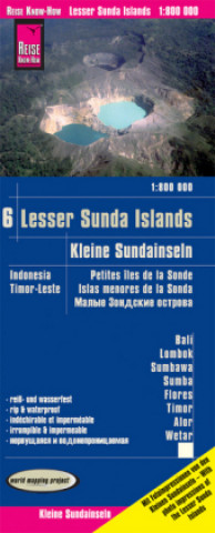 Nyomtatványok Reise Know-How Landkarte Kleine Sundainseln / Lesser Sunda Islands (1:800.000) - Bali, Lombok, Sumbawa, Sumba, Flores, Timor, Alor, Wetar -  Karte Ind Reise Know-How Verlag Peter Rump