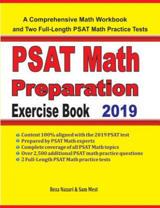 Carte PSAT Math Preparation Exercise Book Reza Nazari
