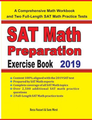 Kniha SAT Math Preparation Exercise Book Reza Nazari