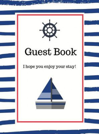 Carte Nautical Guest Book Hardcover Lulu And Bell