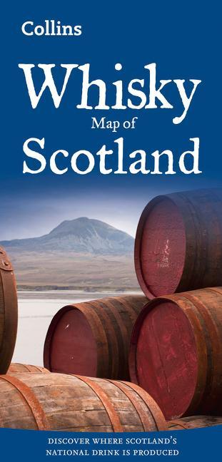 Prasa Whisky Map of Scotland Collins Maps
