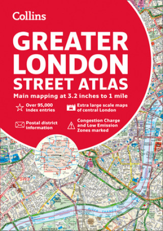 Carte Greater London Street Atlas Collins Maps