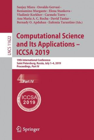 Książka Computational Science and Its Applications - ICCSA 2019 Bernady O. Apduhan