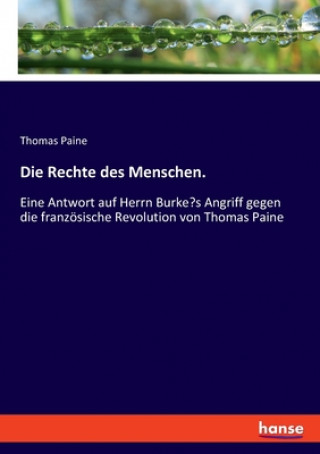 Carte Rechte des Menschen. Thomas Paine
