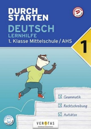 Kniha Durchstarten 1. Klasse - Deutsch AHS - Lernhilfe Gernot Blieberger