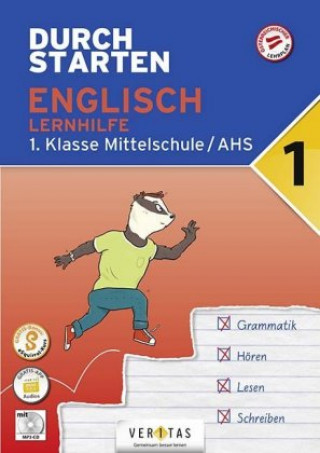 Kniha Durchstarten 1. Klasse - Englisch AHS/ BHS - Lernhilfe Franz Zach