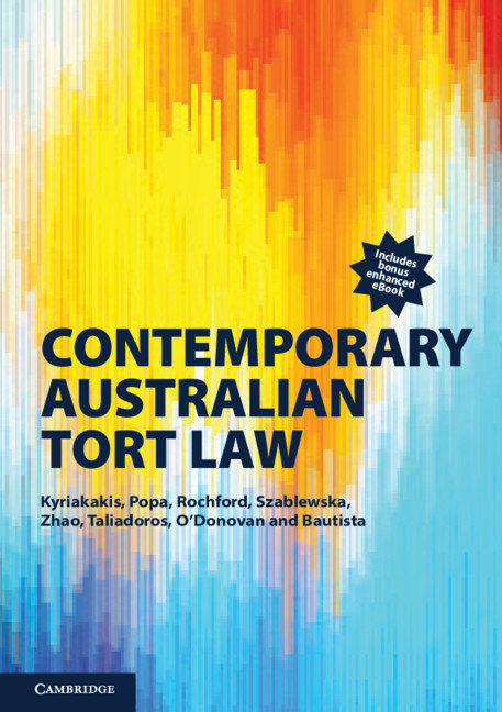 Carte Contemporary Australian Tort Law Joanna Kyriakakis