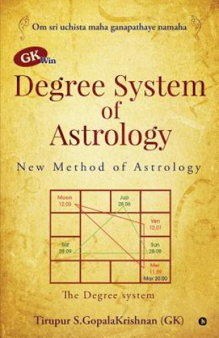 Książka GK win Degree System of Astrology: New Method of Astrology Tirupur S. Gopalakrishnan(gk)