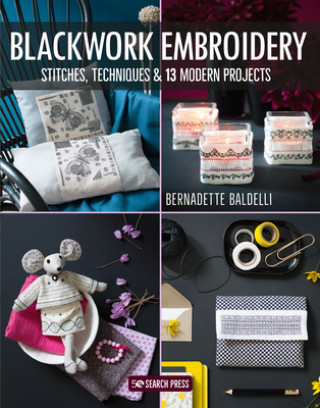 Kniha Blackwork Embroidery Bernadette Baldelli