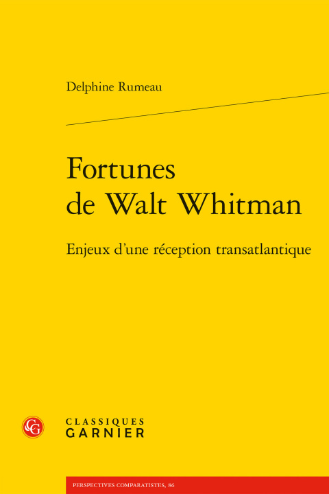 Książka Fortunes de Walt Whitman: Enjeux d'Une Reception Transatlantique Delphine Rumeau