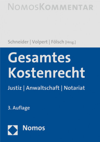 Kniha Gesamtes Kostenrecht Norbert Schneider