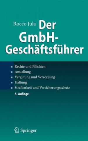 Kniha Der Gmbh-Geschaftsfuhrer Rocco Jula