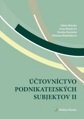Book Účtovníctvo podnikateľských subjektov II Miloš Sklenka