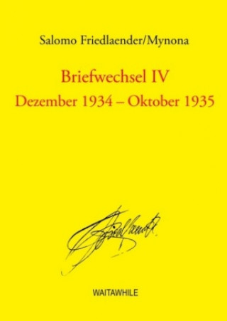 Boek Briefwechsel IV Salomo Friedlaender