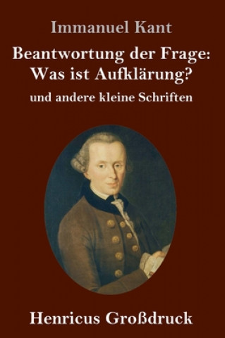 Kniha Beantwortung der Frage Immanuel Kant