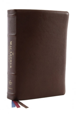 Book Nkjv, MacArthur Study Bible, 2nd Edition, Premium Goatskin Leather, Black, Premier Collection, Comfort Print: Unleashing God's Truth One Verse at a Ti Thomas Nelson